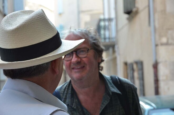 Yan Morvan à Arles 2011 © Geneviève Delalot Yan Morvan à Arles 2011 © Geneviève Delalot